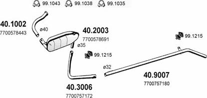 ASSO ART2089 - Sistem de esapament allinparts.ro