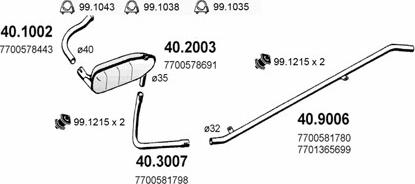 ASSO ART2078 - Sistem de esapament - allinparts.ro
