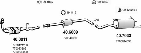 ASSO ART2142 - Sistem de esapament - allinparts.ro