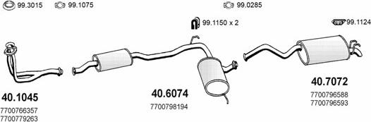 ASSO ART2158 - Sistem de esapament - allinparts.ro