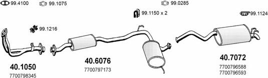 ASSO ART2164 - Sistem de esapament - allinparts.ro