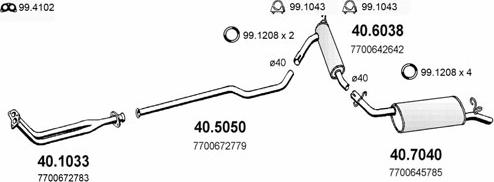 ASSO ART2115 - Sistem de esapament - allinparts.ro