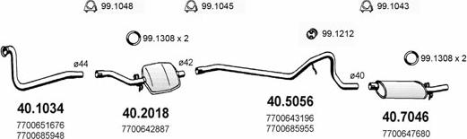 ASSO ART2116 - Sistem de esapament - allinparts.ro