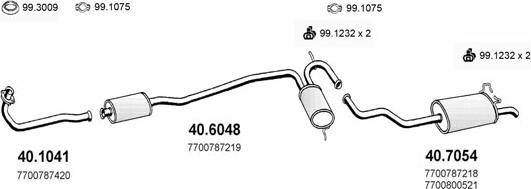 ASSO ART2124 - Sistem de esapament - allinparts.ro