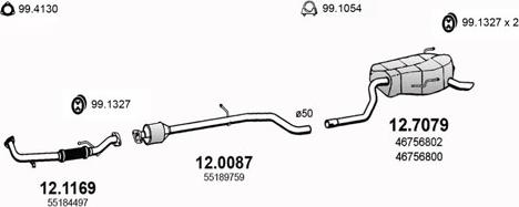 ASSO ART2852 - Sistem de esapament - allinparts.ro
