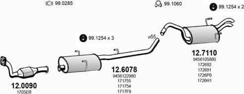 ASSO ART2835 - Sistem de esapament allinparts.ro