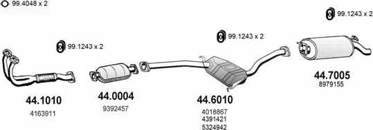 ASSO ART2240 - Sistem de esapament allinparts.ro