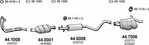 ASSO ART2230 - Sistem de esapament allinparts.ro
