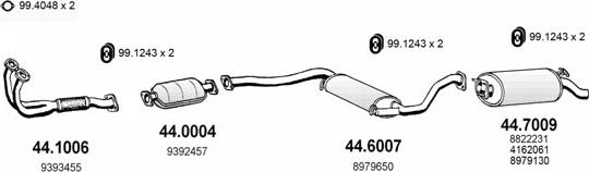 ASSO ART2231 - Sistem de esapament allinparts.ro
