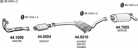 ASSO ART2238 - Sistem de esapament allinparts.ro