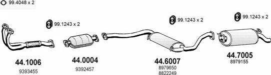 ASSO ART2229 - Sistem de esapament allinparts.ro