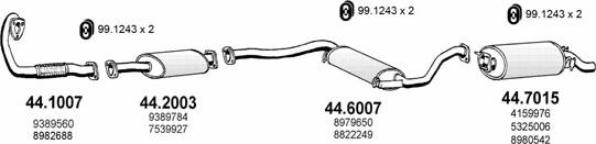 ASSO ART2225 - Sistem de esapament allinparts.ro