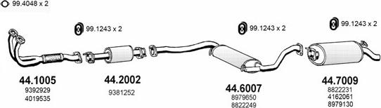 ASSO ART2228 - Sistem de esapament allinparts.ro