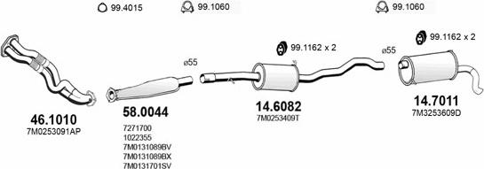 ASSO ART2724 - Sistem de esapament - allinparts.ro