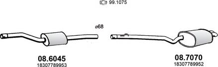 ASSO ART2773 - Sistem de esapament - allinparts.ro