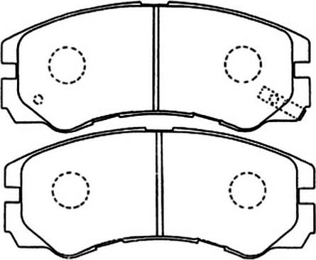 ASVA AKD-1343 - Set placute frana,frana disc allinparts.ro