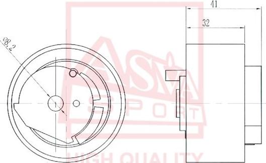 ASVA FDBP-006 - Intinzator, Curea trapezoidal - allinparts.ro