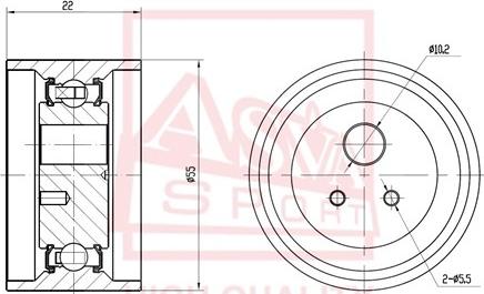 ASVA RNBP-004 - Intinzator, Curea trapezoidal - allinparts.ro