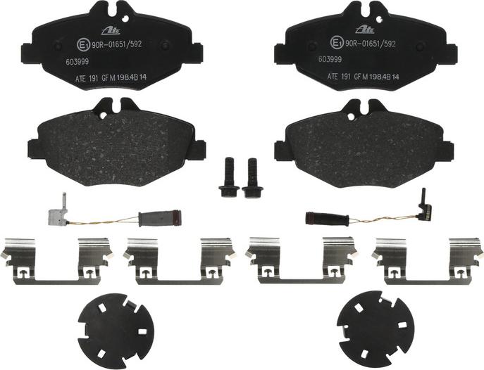 ATE 13.0460-3999.2 - Set placute frana,frana disc allinparts.ro