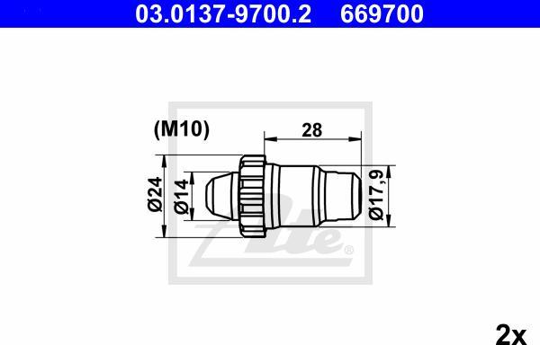 ATE-APAC 03.0137-9700.2 - Set reparatie, reglare automata - allinparts.ro
