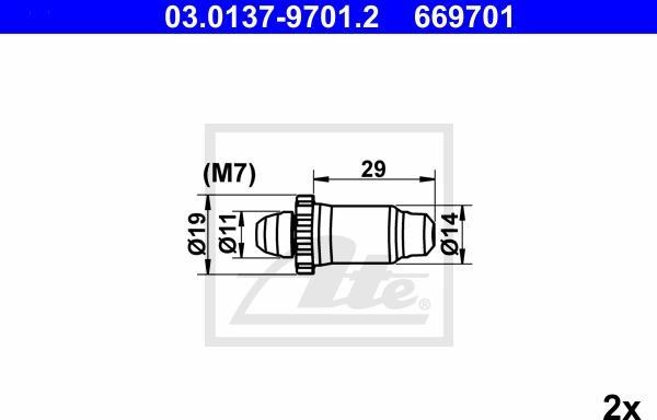 ATE-APAC 03.0137-9701.2 - Set reparatie, reglare automata - allinparts.ro