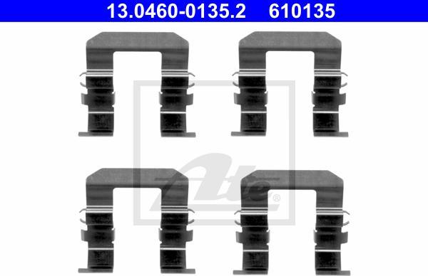 ATE-APAC 13.0460-0135.2 - Set accesorii, placute frana - allinparts.ro
