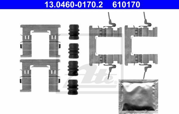 ATE-APAC 13.0460-0170.2 - Set accesorii, placute frana allinparts.ro