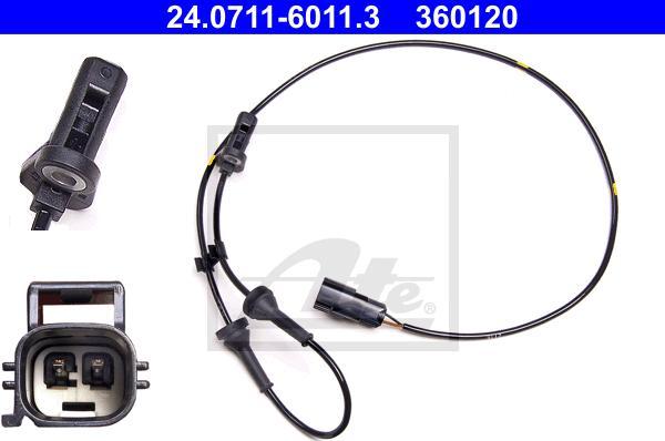 ATE-APAC 24.0711-6011.3 - Senzor,turatie roata allinparts.ro