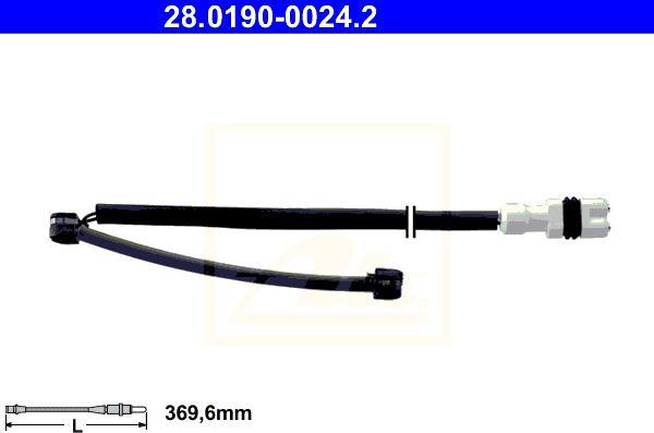 ATE-APAC 28.0190-0024.2 - Senzor de avertizare,uzura placute de frana - allinparts.ro