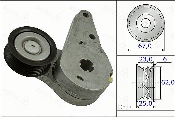 Autex 654908 - Intinzator curea, curea distributie allinparts.ro