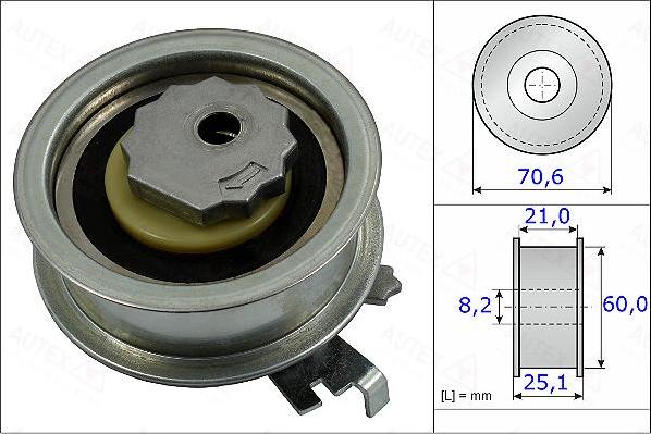 Autex 654922 - Rola intinzator,curea distributie allinparts.ro