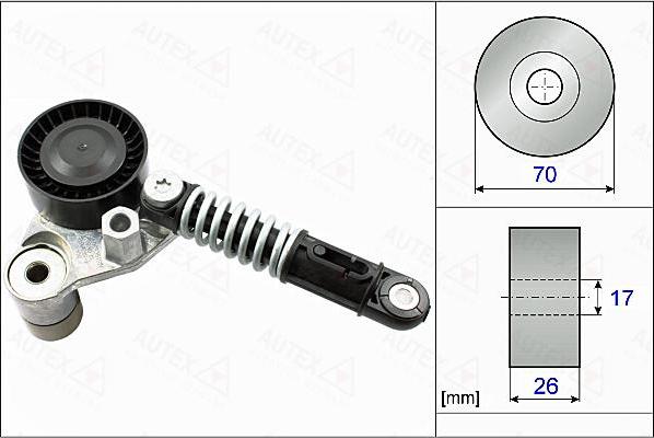 Autex 655096 - Intinzator curea, curea distributie - allinparts.ro