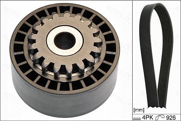 Autex 702904 - Set curea transmisie cu caneluri - allinparts.ro