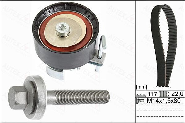 Autex 702841 - Set curea de distributie allinparts.ro