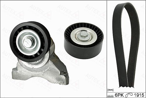 Autex 702809 - Set curea transmisie cu caneluri - allinparts.ro