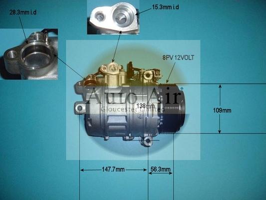 Auto Air Gloucester 14-9755 - Compresor, climatizare - allinparts.ro