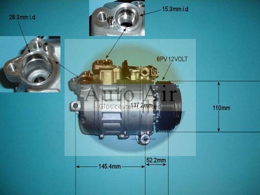 Auto Air Gloucester 14-9756 - Compresor, climatizare - allinparts.ro