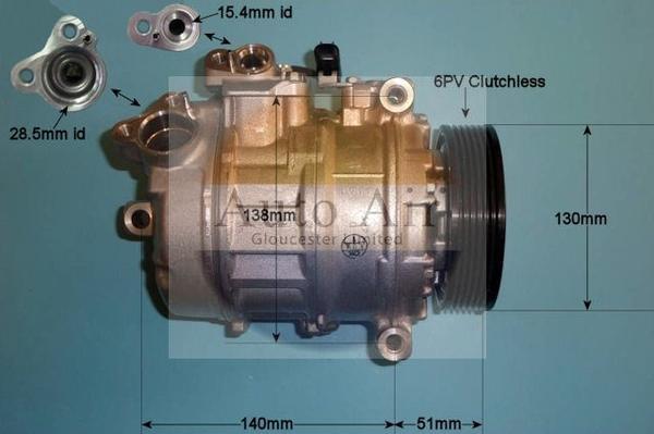 Auto Air Gloucester 14-9752 - Compresor, climatizare - allinparts.ro