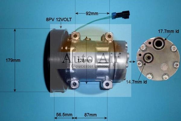 Auto Air Gloucester 14-4324P - Compresor, climatizare allinparts.ro