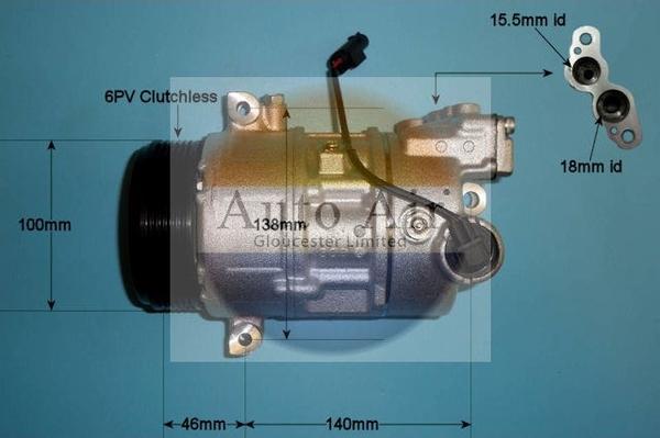 Auto Air Gloucester 14-0029P - Compresor, climatizare - allinparts.ro