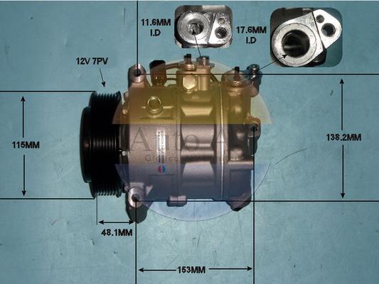 Auto Air Gloucester 14-0862P - Compresor, climatizare - allinparts.ro