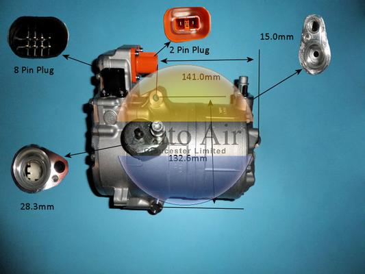 Auto Air Gloucester 14-0809 - Compresor, climatizare - allinparts.ro