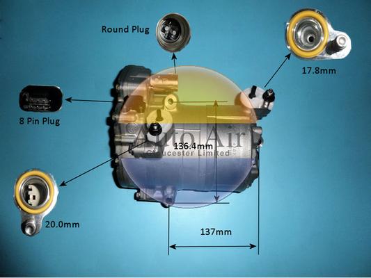 Auto Air Gloucester 14-0805 - Compresor, climatizare allinparts.ro