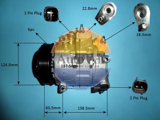 Auto Air Gloucester 14-0822P - Compresor, climatizare allinparts.ro