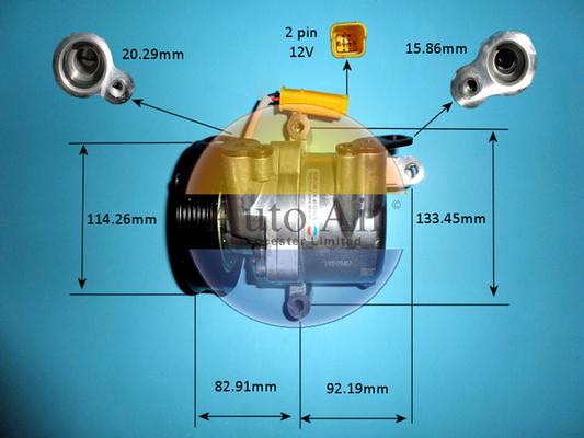 Auto Air Gloucester 14-0358P - Compresor, climatizare allinparts.ro
