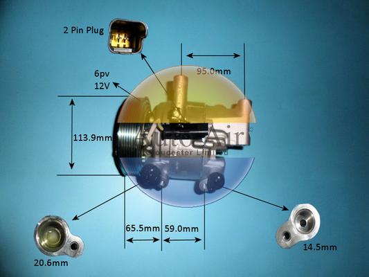 Auto Air Gloucester 14-0358 - Compresor, climatizare allinparts.ro