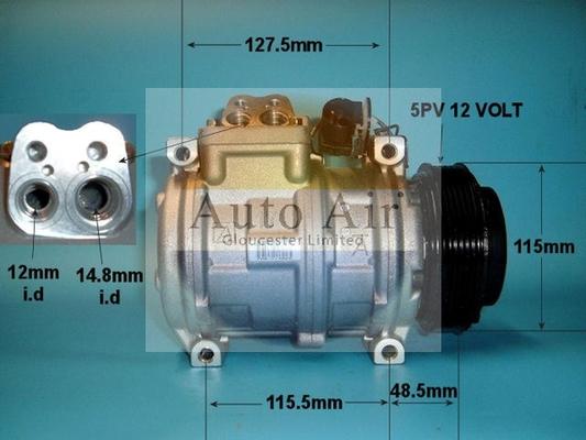 Auto Air Gloucester 14-0750 - Compresor, climatizare - allinparts.ro