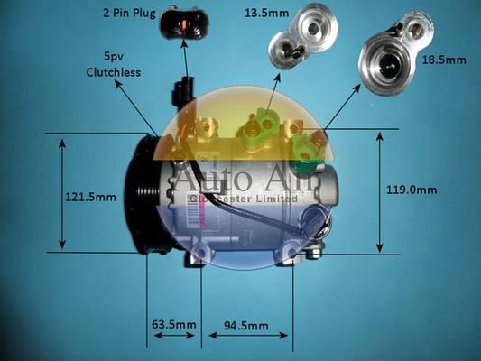 Auto Air Gloucester 14-1073 - Compresor, climatizare allinparts.ro