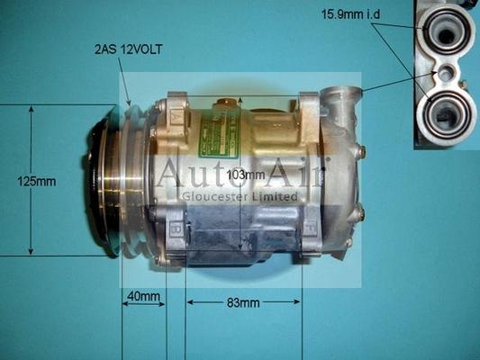 Auto Air Gloucester 14-1109 - Compresor, climatizare - allinparts.ro