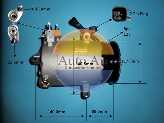 Auto Air Gloucester 14-1835p - Compresor, climatizare allinparts.ro